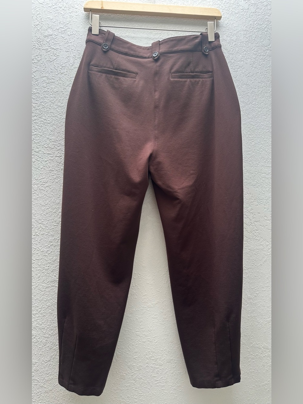 Lauren Ralph Lauren Women's Brown High-Waist Cropped Tailored Pants - Picture 4 of 5